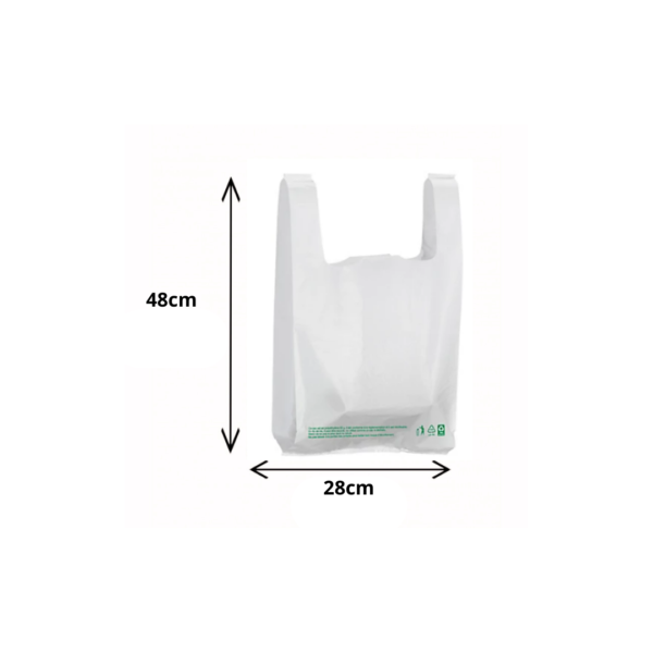 SAC PLASTIQUE BLANC M 2000PCS