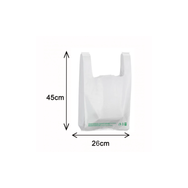 SAC PLASTIQUE BLANC 500PCS