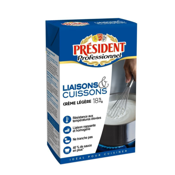 CRÈME LIQUIDE PRESIDENT 18% X6
