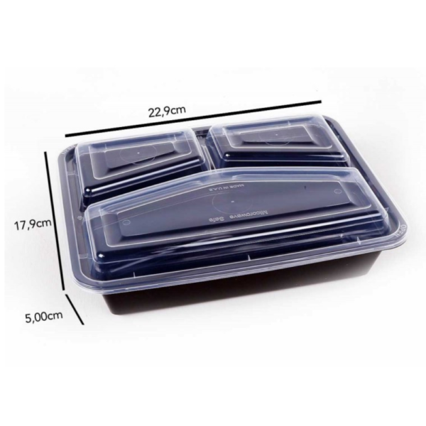 BOITE MICRONDE NOIR 28OZ AVEC COUVERCLE X 30 PSC