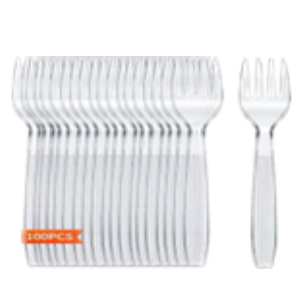 FOURCHETTE PLASTIQUE REUTILISABLES 1X100PCS