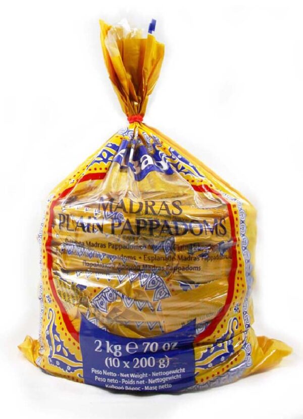 PAPADS PLAIN MADRAS ALI BABA10X200G